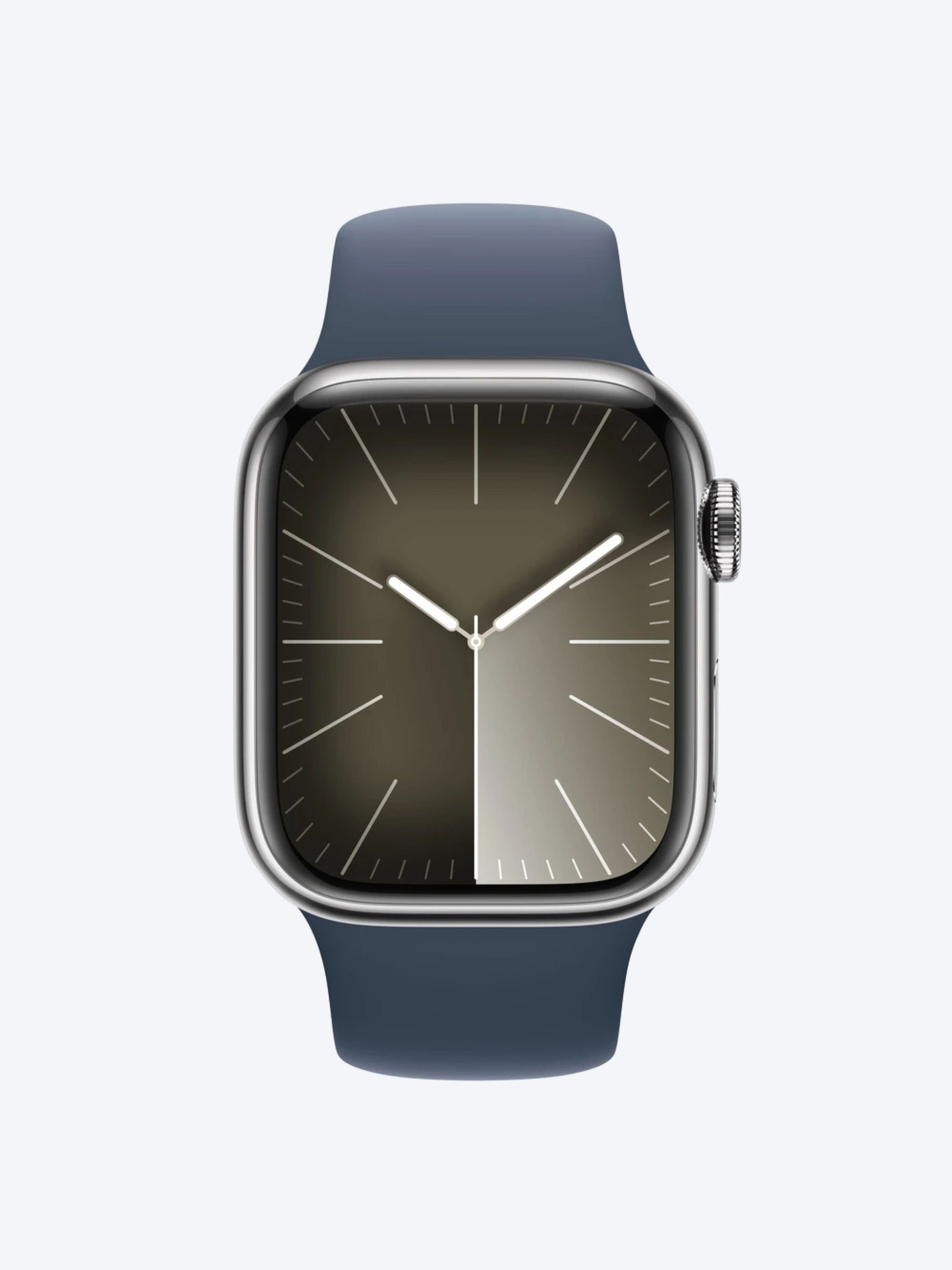 Apple Watch Series 9 45mm Stainless Steel with Sport Band - Silver-1
