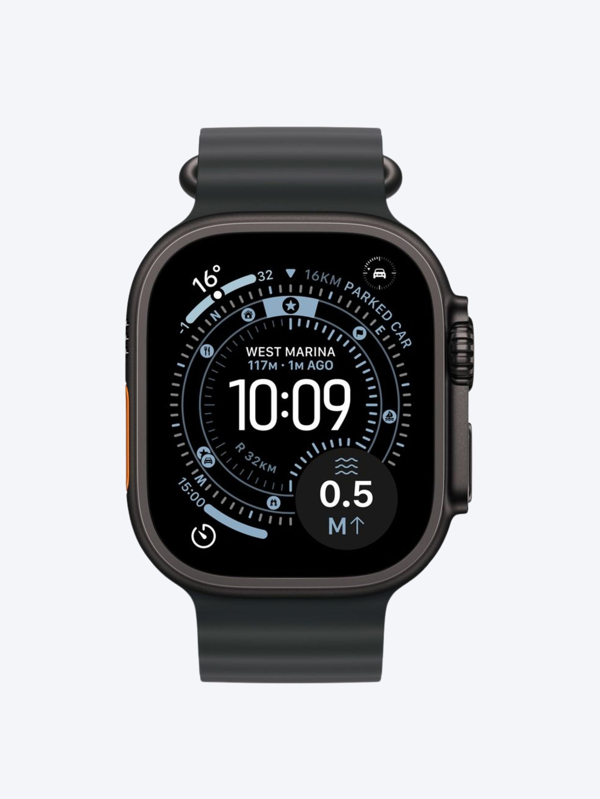 Apple Watch Ultra 3 49mm - Black Ocean Band-1