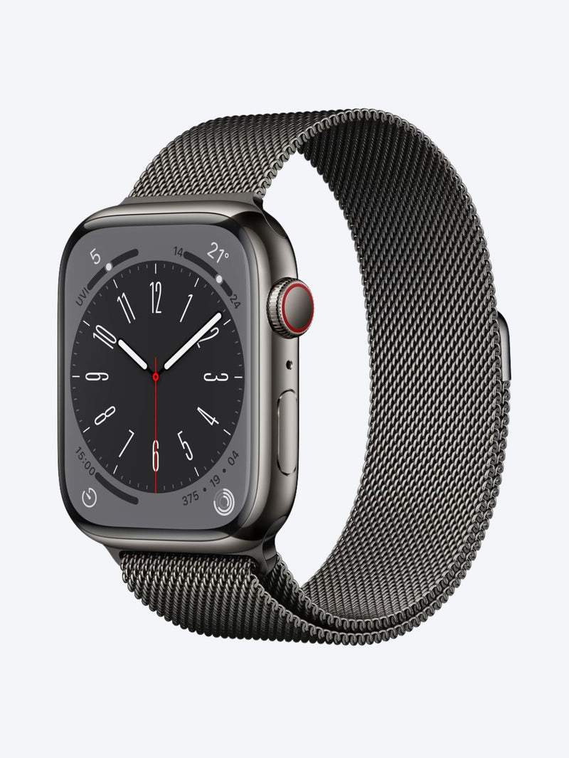 Apple Watch Series 8 41mm Milanese Loop Graphite-2