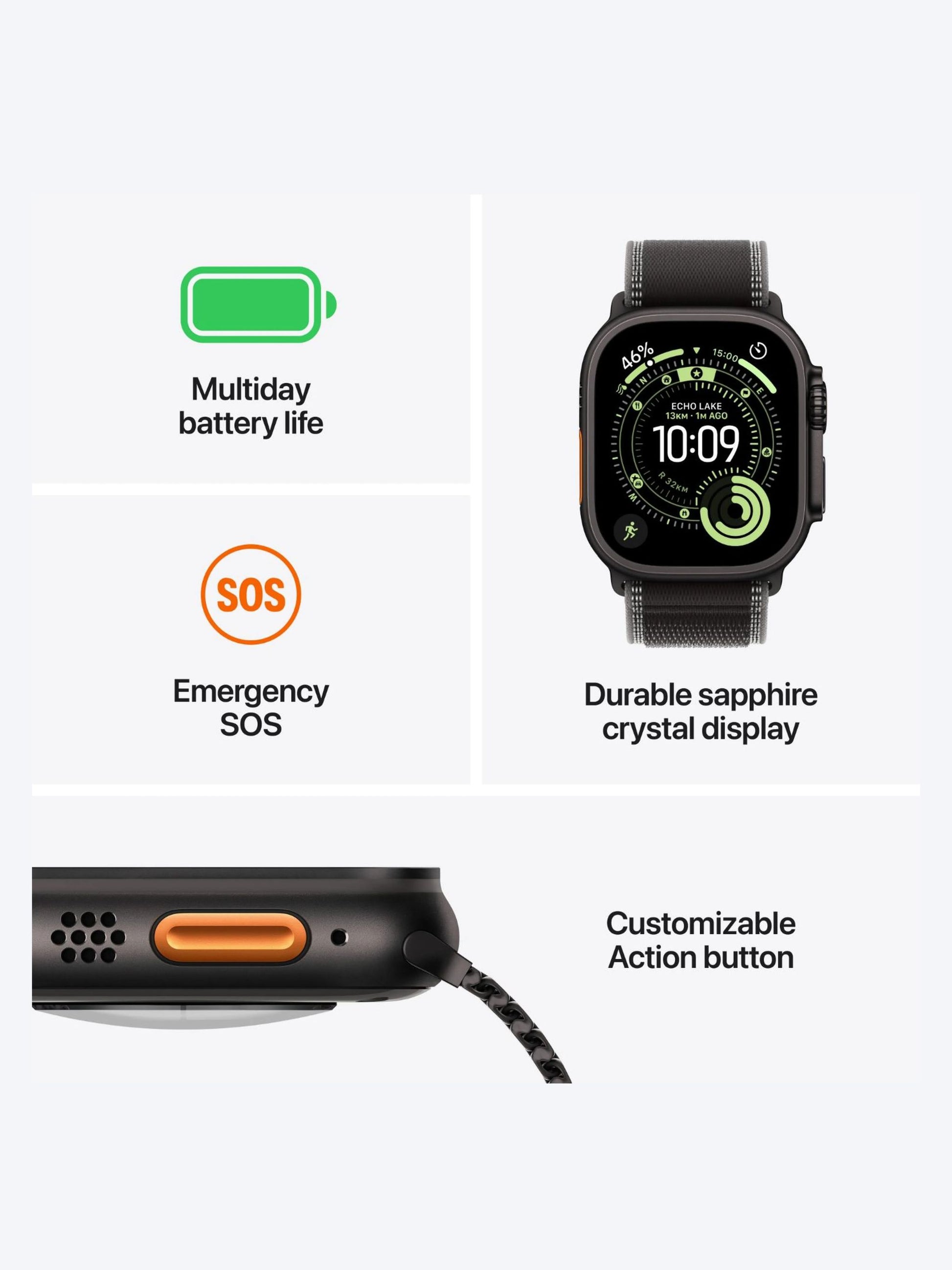 Apple Watch Ultra 3 49mm - Black Alpine Loop-3