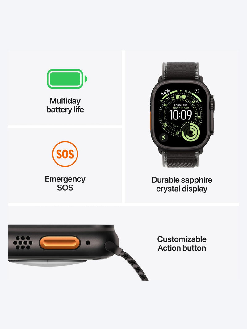 Apple Watch Ultra 3 49mm - Black Alpine Loop-3