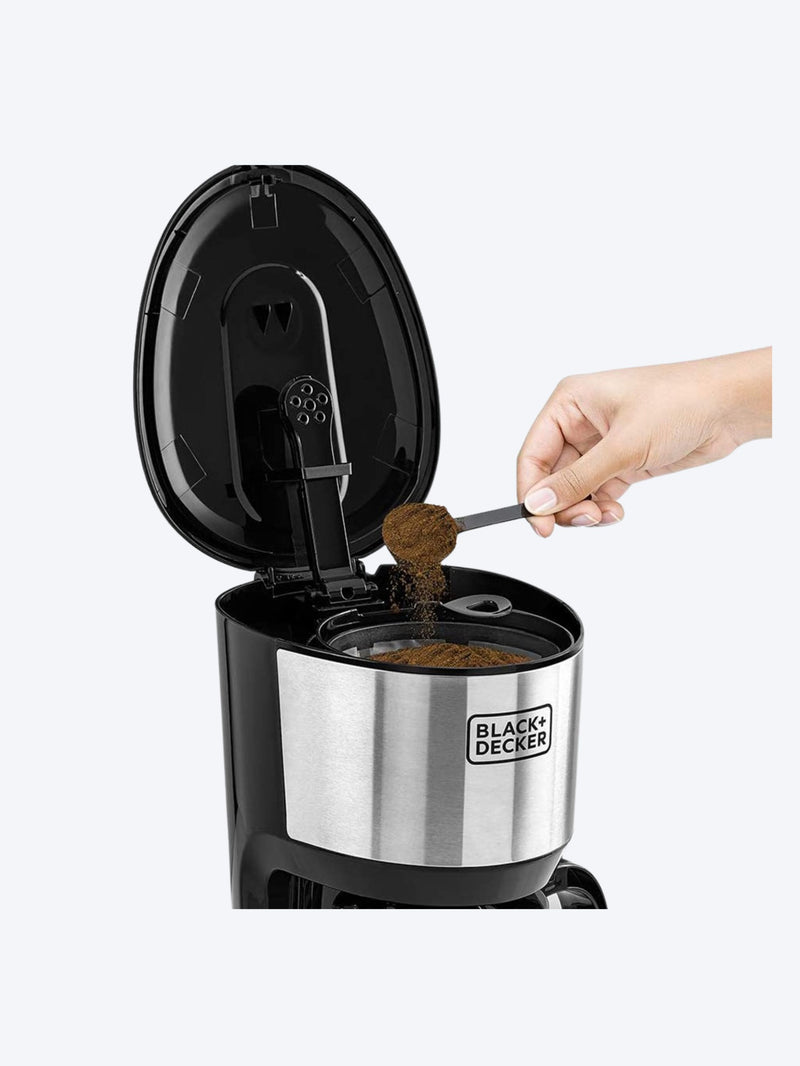 Black+Decker 750W Coffee Machine With Glass Carafe Dcm750S-B5-3