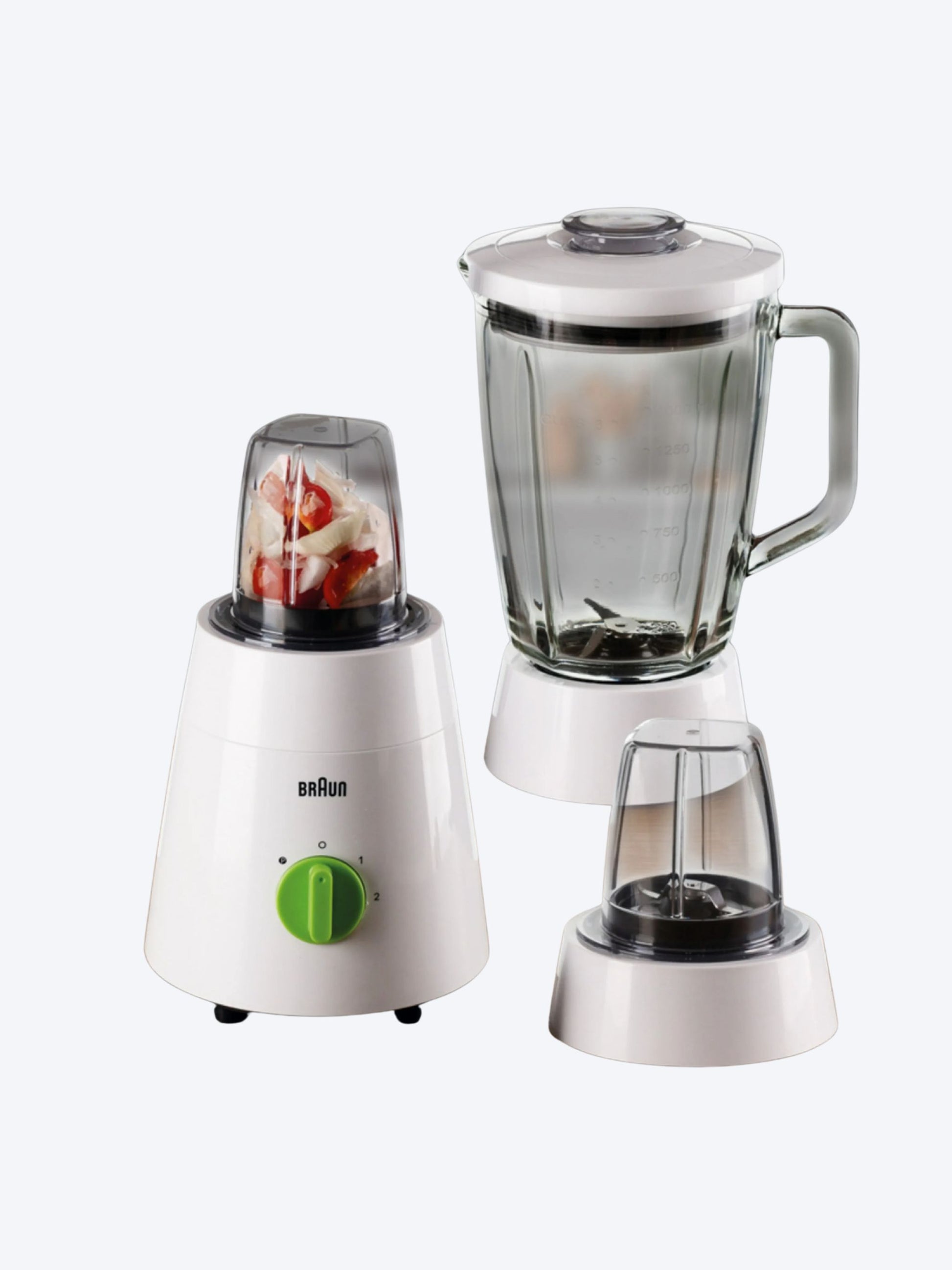 Braun Power Blend 1 Jug Blender 500W, Glass, 1.5L, 2 speeds JB 0153-2