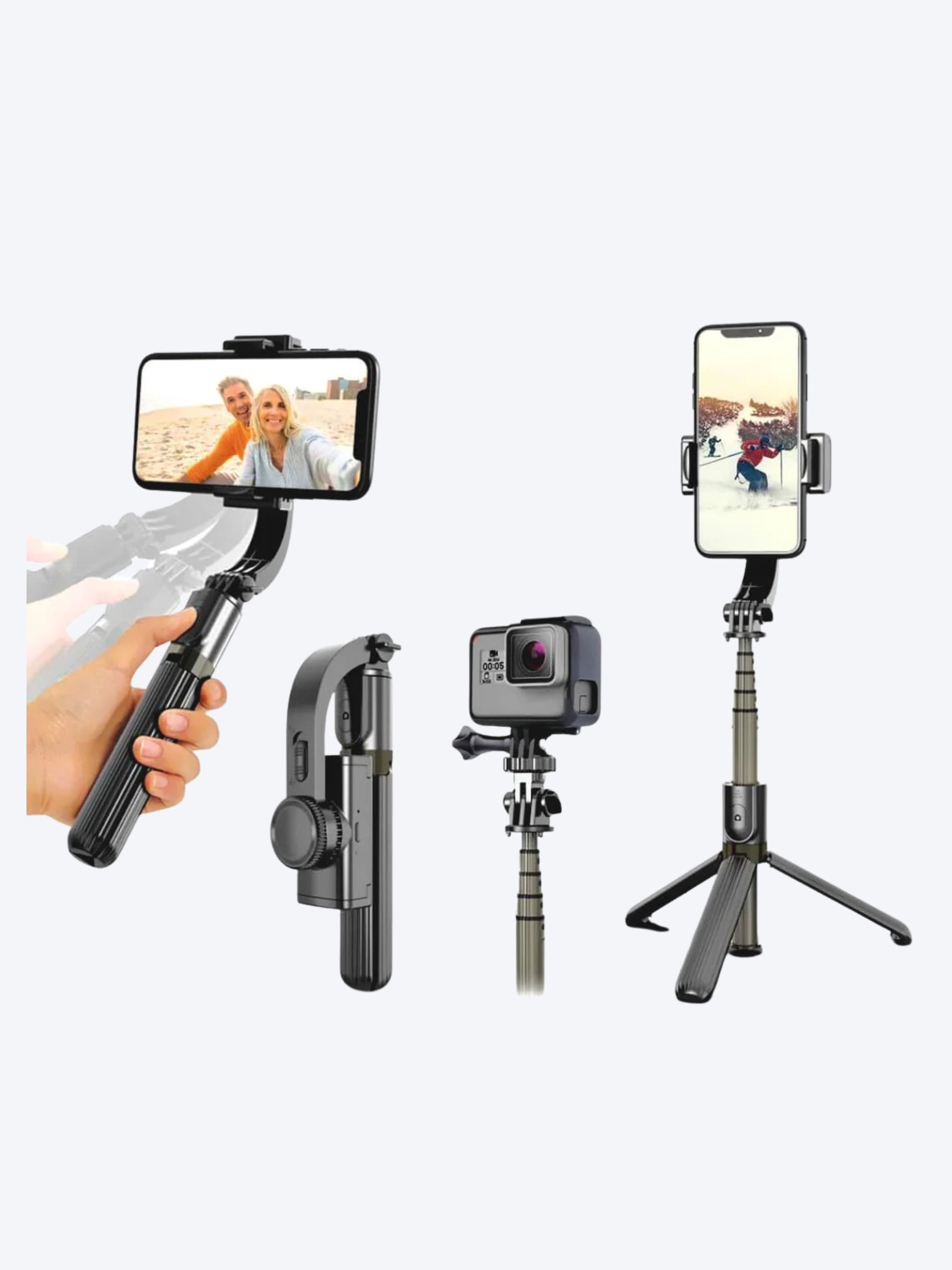 Gimbal L08 Stabilizer Selfie Stick for Smartphone-1