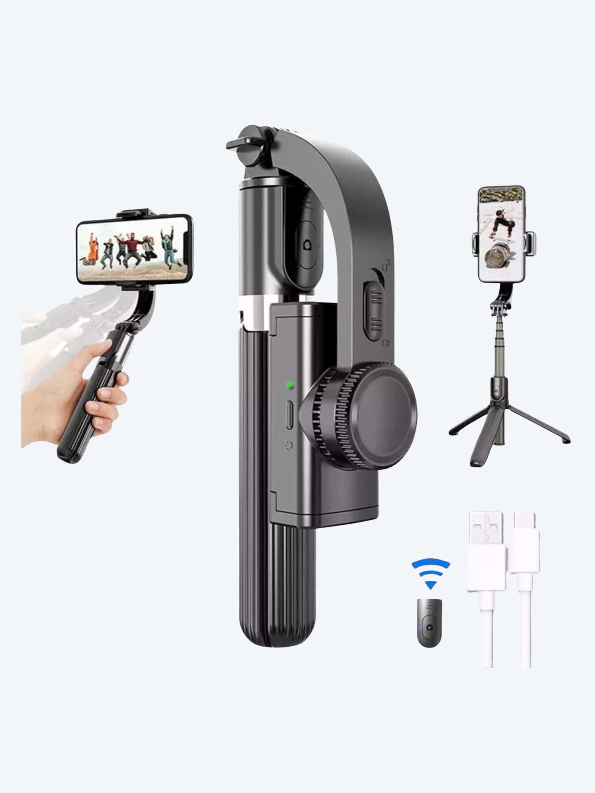 Gimbal L08 Stabilizer Selfie Stick for Smartphone-3